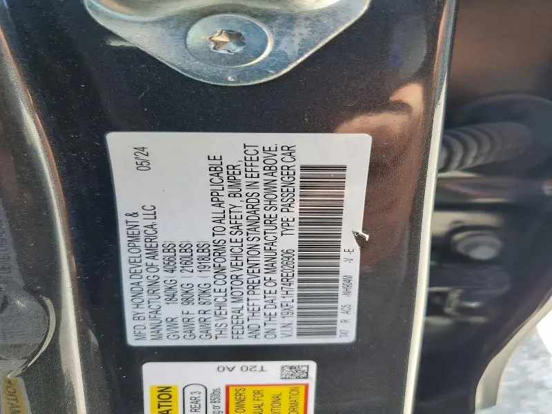 2024 HONDA CIVIC EXL  