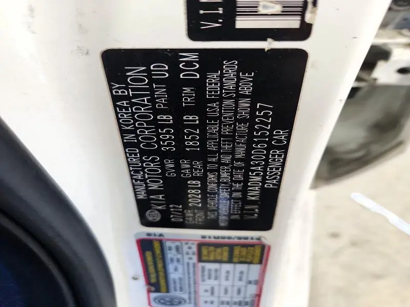 2013 KIA RIO LX  