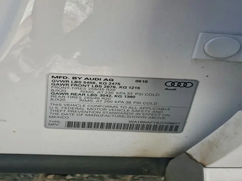 2018 AUDI Q5 PREMIUM PLUS  