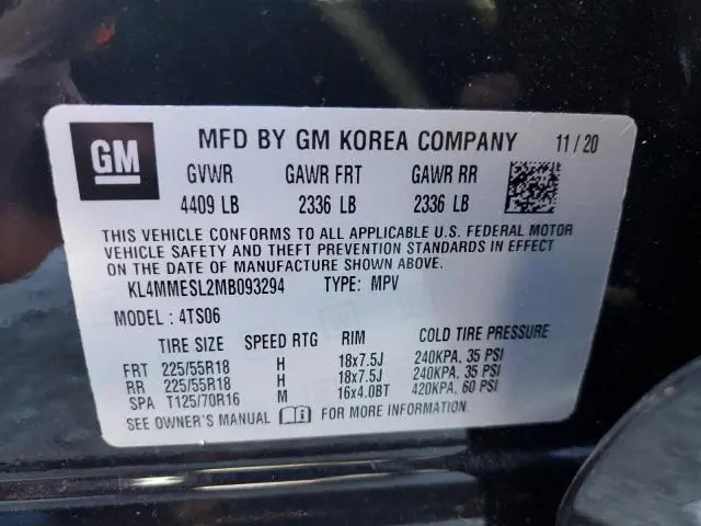 2021 BUICK ENCORE GX SELECT  