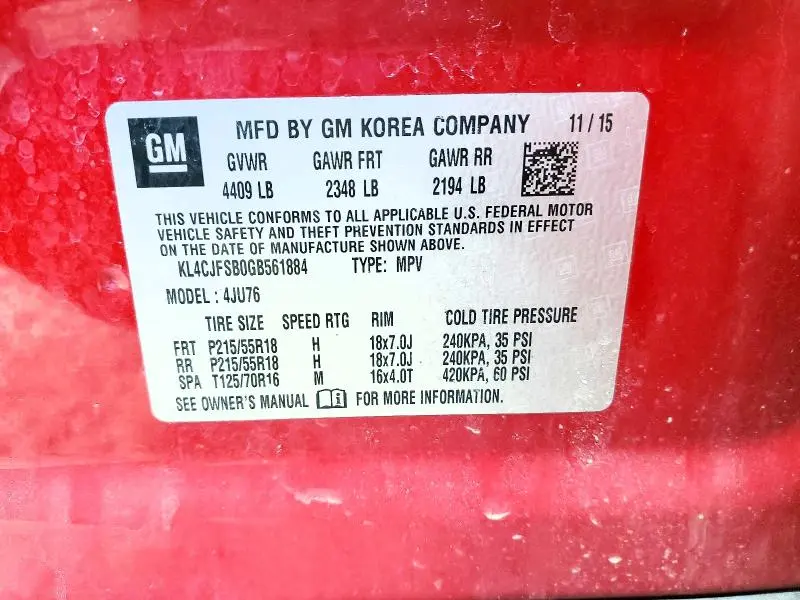 2016 BUICK ENCORE CONVENIENCE  