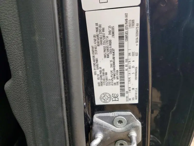 2019 FORD ESCAPE SEL  