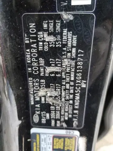 2016 KIA SEDONA L  