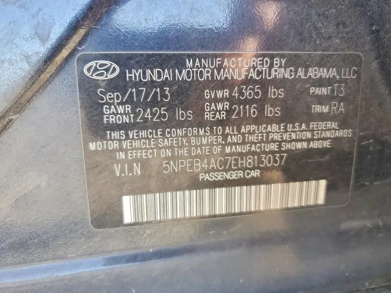 2014 HYUNDAI SONATA GLS  
