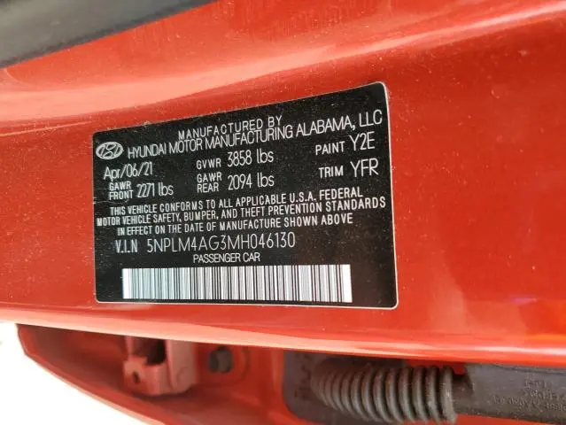 2021 HYUNDAI ELANTRA SEL