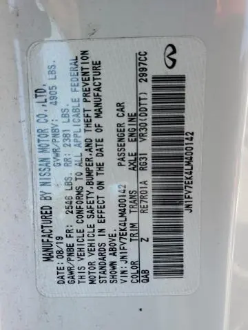 2020 INFINITI Q60 RED SPORT 400  