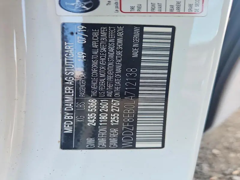 2020 MERCEDES-BENZ E 350 4MATIC  