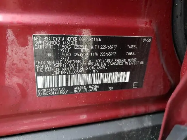 2020 TOYOTA RAV4 XLE