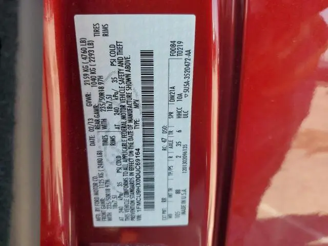 2013 FORD ESCAPE SEL  
