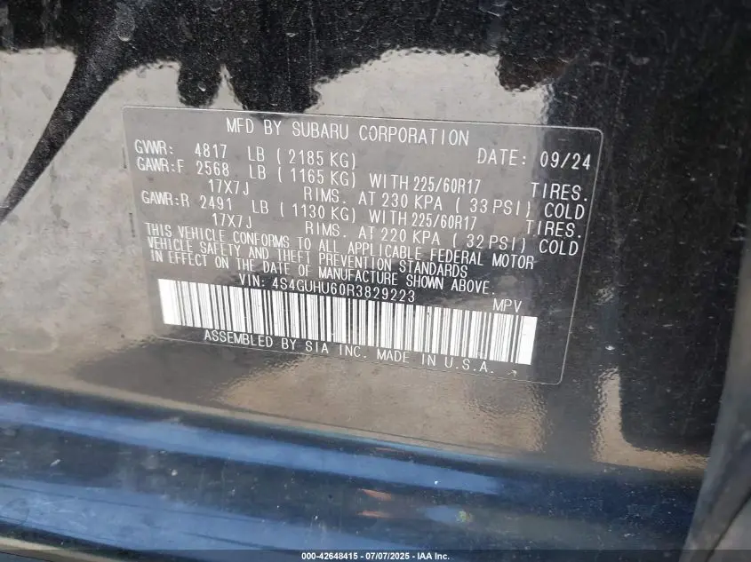 2024 SUBARU CROSSTREK WILDERNESS