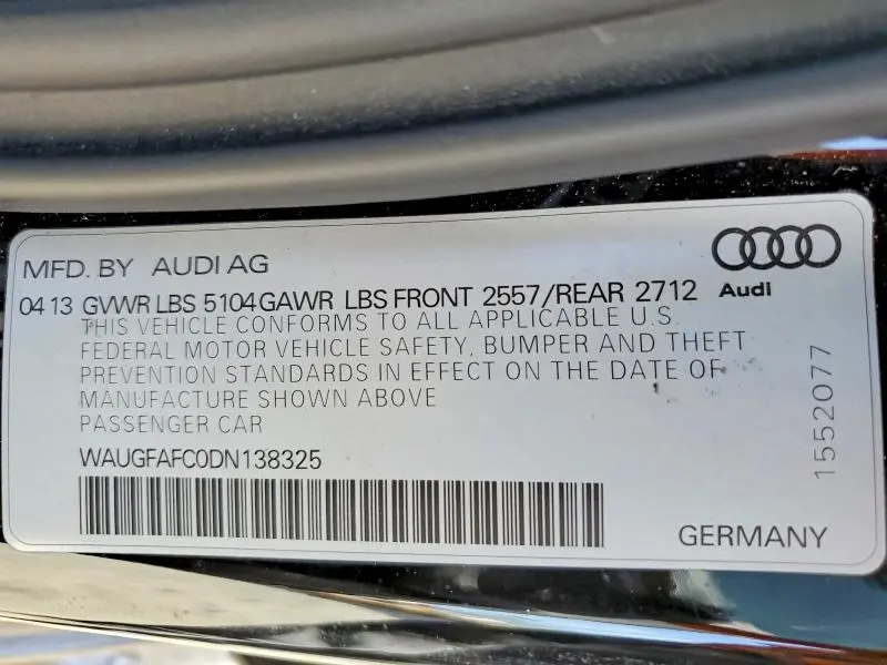2013 AUDI A6 PREMIUM PLUS  