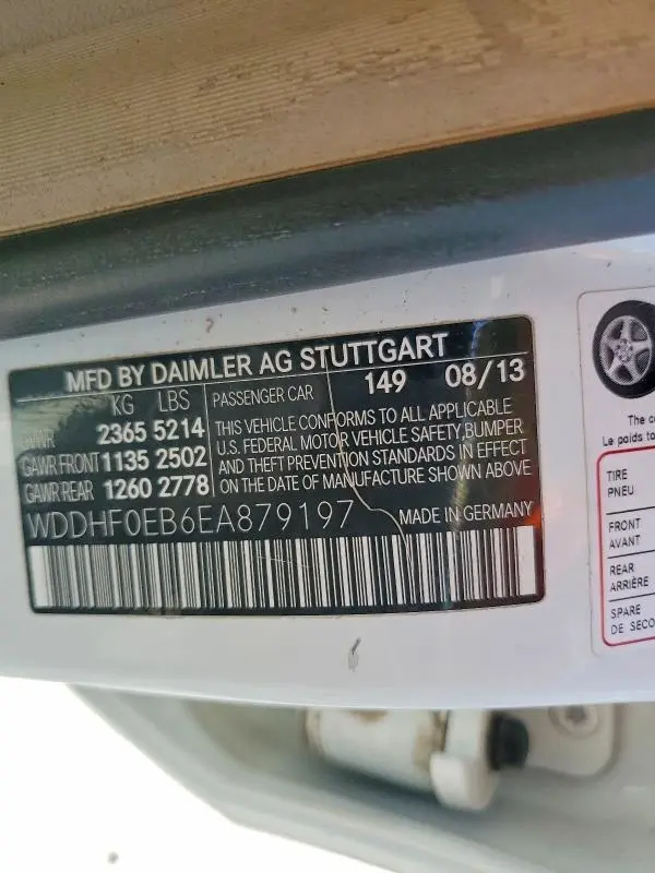 2014 MERCEDES-BENZ E 250 BLUETEC  