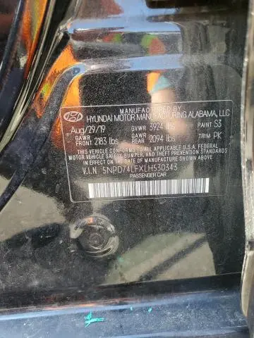 2020 HYUNDAI ELANTRA SE  