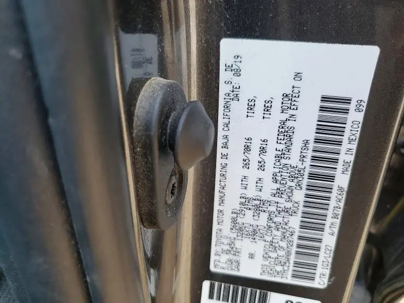 2019 TOYOTA TACOMA DOUBLE CAB  