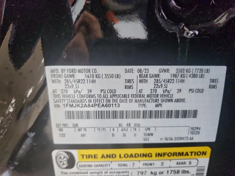 2023 FORD EXPEDITION MAX LIMITED  