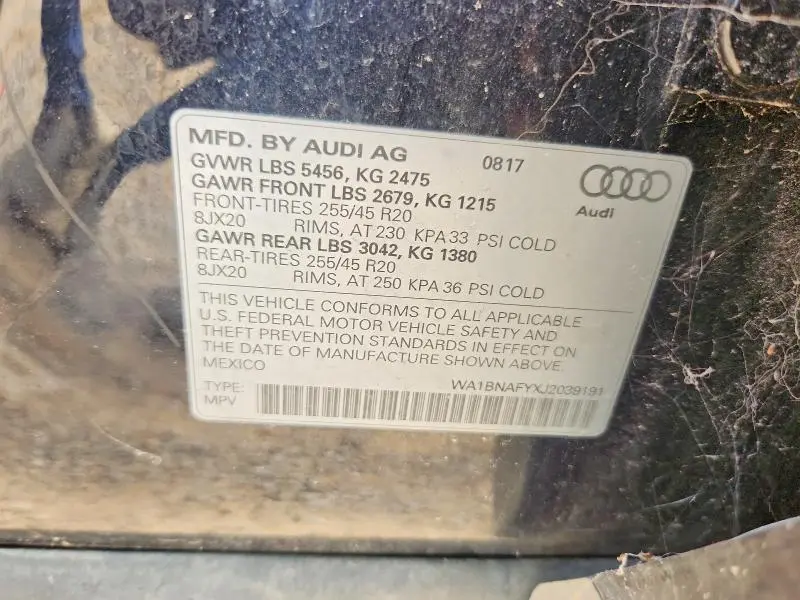 2018 AUDI Q5 PREMIUM PLUS  