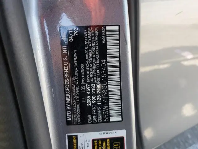 2016 MERCEDES-BENZ C 300  