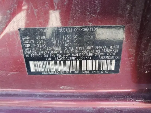 2019 SUBARU IMPREZA PREMIUM  