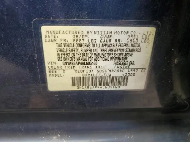 2010 NISSAN SENTRA 2.0  