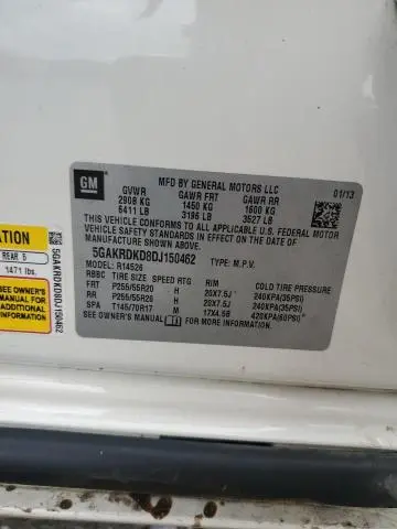 2013 BUICK ENCLAVE