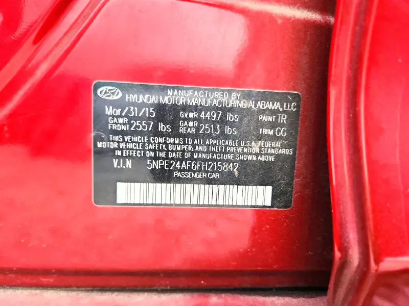 2015 HYUNDAI SONATA SE  