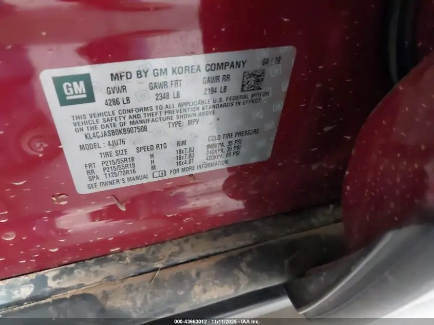 2019 BUICK ENCORE FWD PREFERRED