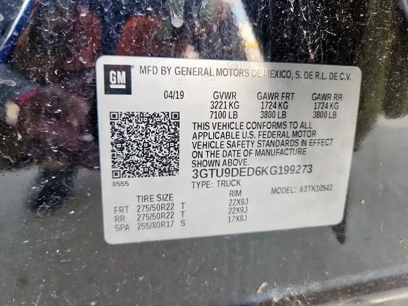 2019 GMC SIERRA K1500 SLT  