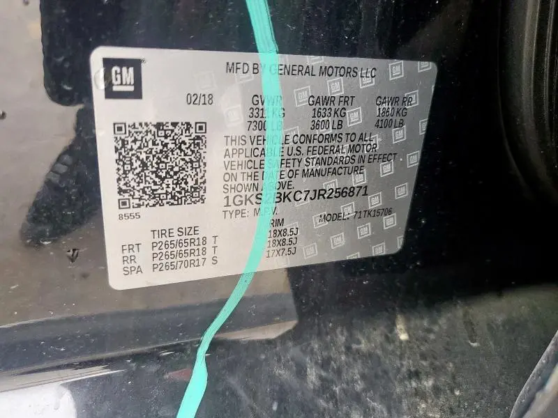 2018 GMC YUKON SLT  