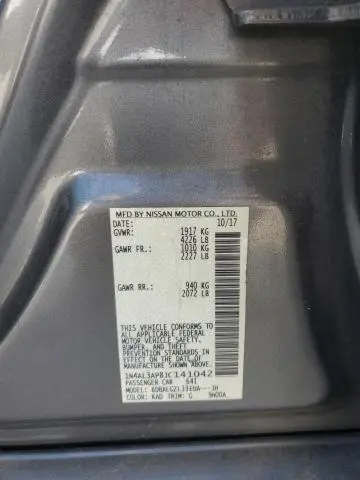 2018 NISSAN ALTIMA 2.5  