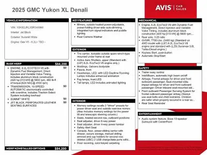 2025 GMC YUKON XL DENALI  
