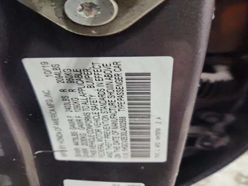 2020 HONDA ACCORD SPORT  