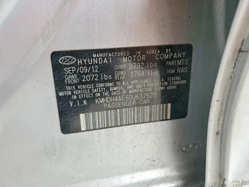 2013 HYUNDAI ELANTRA GLS  