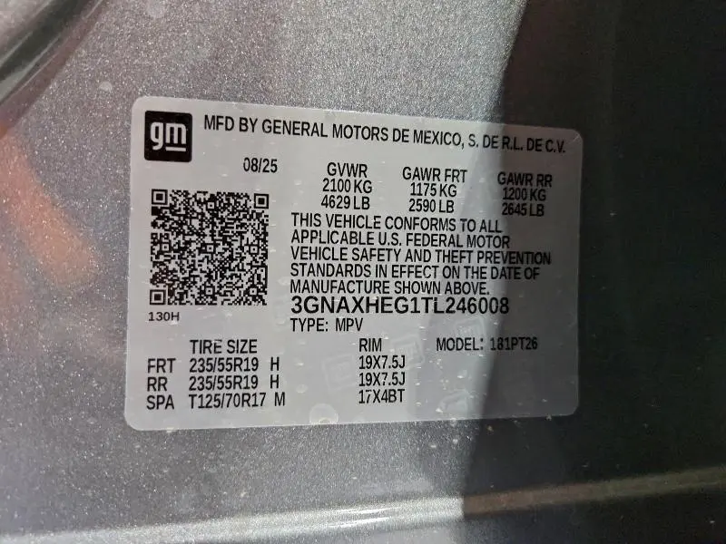 2026 CHEVROLET EQUINOX LT  