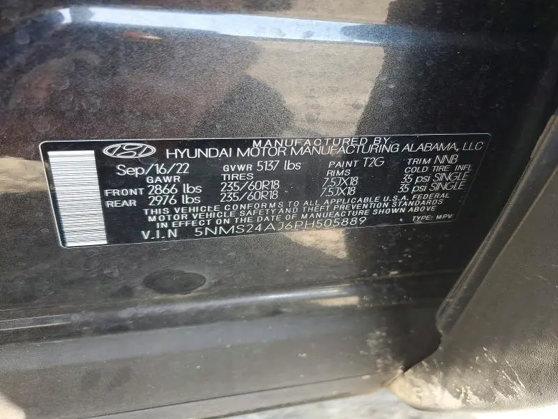 2023 HYUNDAI SANTA FE SEL  