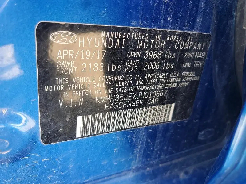 2018 HYUNDAI ELANTRA GT BASE  