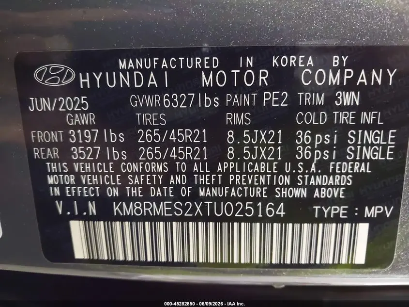 2026 HYUNDAI PALISADE CALLIGRAPHY