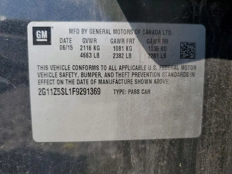 2015 CHEVROLET IMPALA LS  
