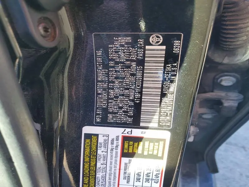 2013 TOYOTA CAMRY SE/X   