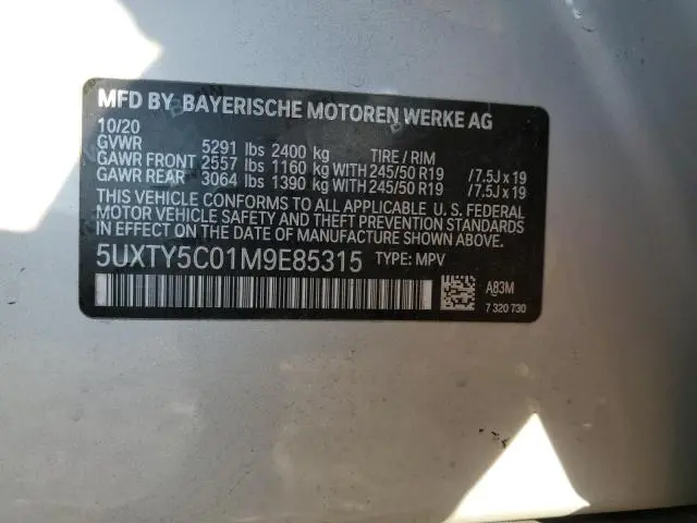 2021 BMW X3 XDRIVE30I  