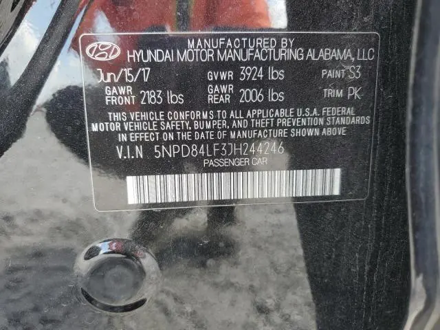 2018 HYUNDAI ELANTRA SEL  