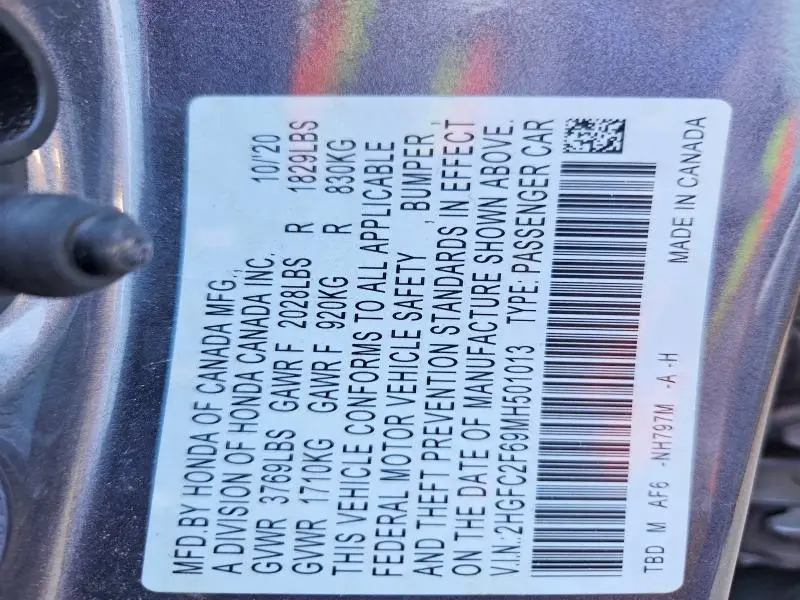 2021 HONDA CIVIC LX  