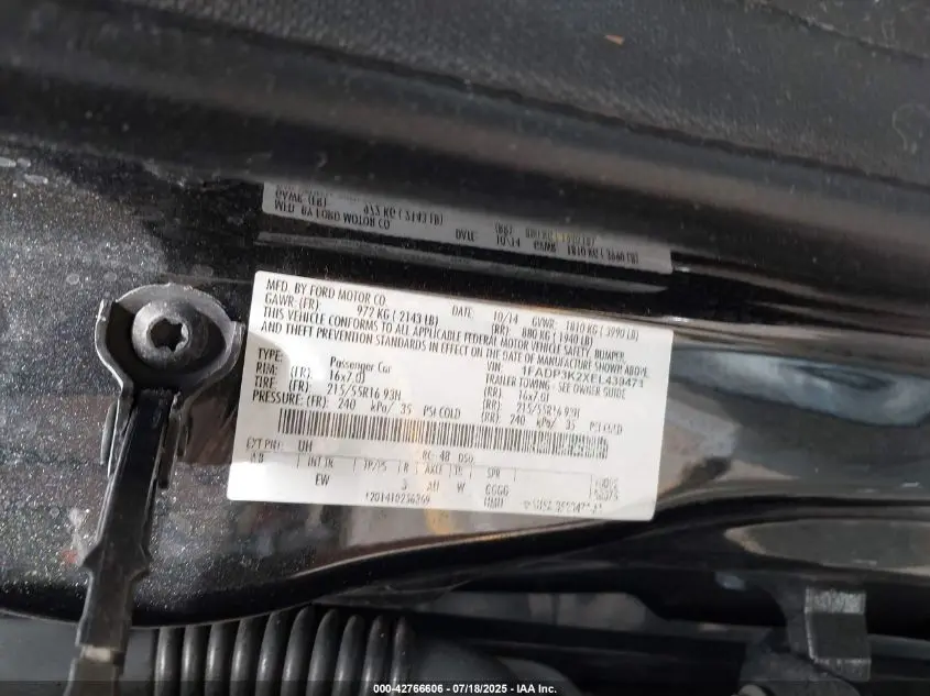 2014 FORD FOCUS SE