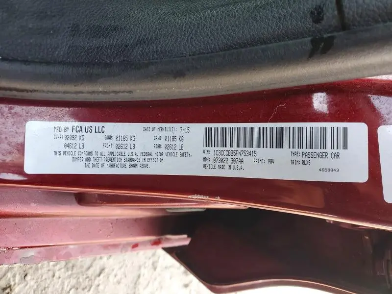 2015 CHRYSLER 200 S  