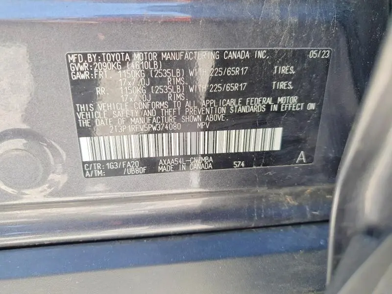 2023 TOYOTA RAV4 XLE  