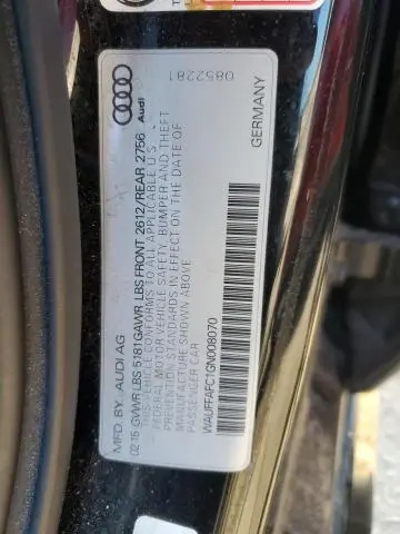 2016 AUDI A6 PREMIUM  