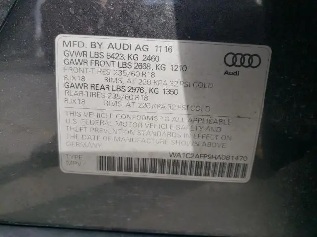 2017 AUDI Q5 PREMIUM  