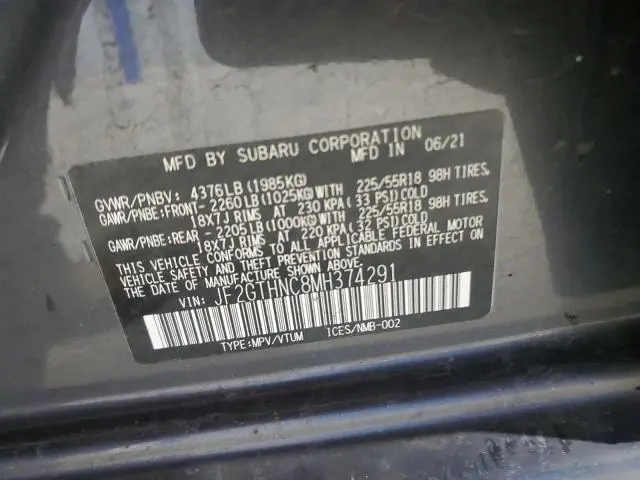 2021 SUBARU CROSSTREK LIMITED  