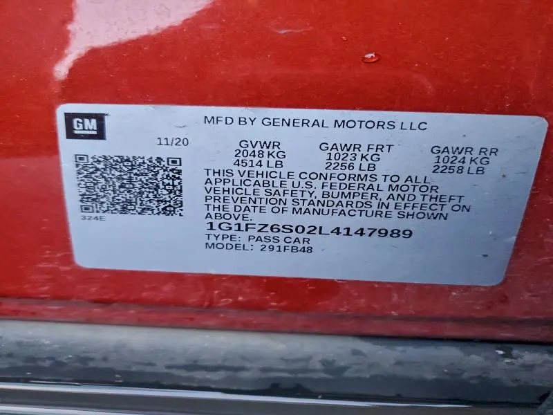 2020 CHEVROLET BOLT EV PREMIER  