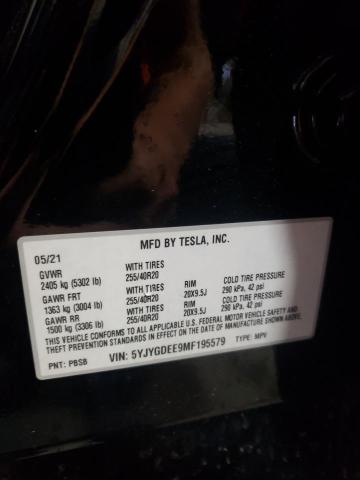 2021 TESLA MODEL Y 