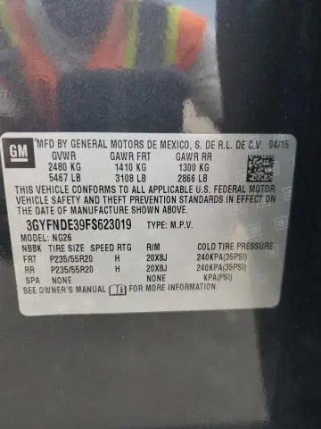 2015 CADILLAC SRX PREMIUM COLLECTION  